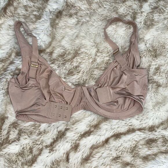 CUUP Underwire Tan Neutral Satin Feel Bra | Size 30G - Picture 5 of 8